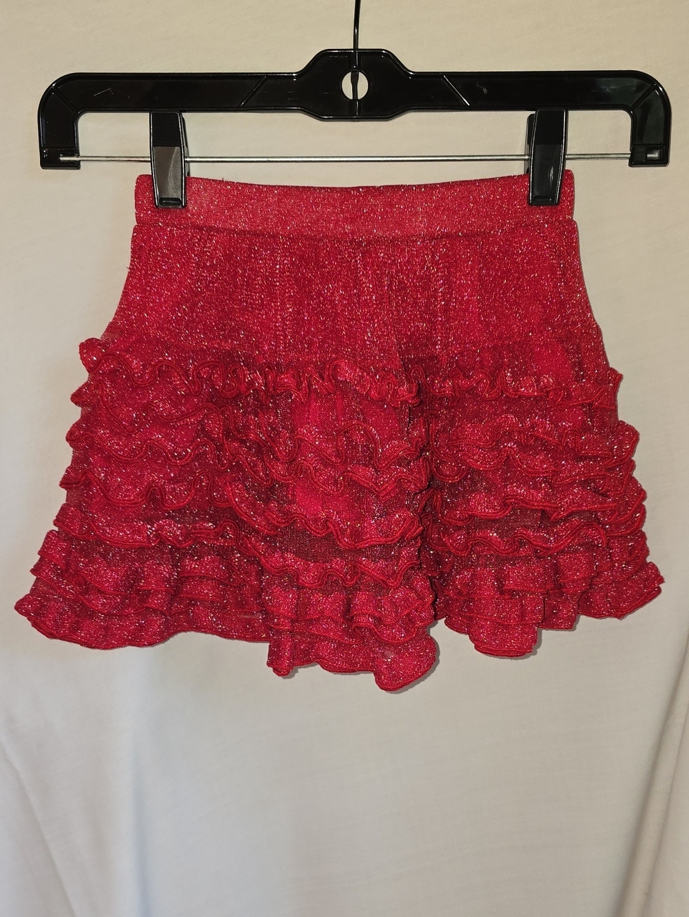 Koala Kids Sparkling Red Ruffle Skirt